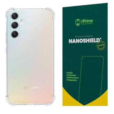 Imagem de Kit Capa Para Galaxy A34 5g Anti Impacto + Película Hprime