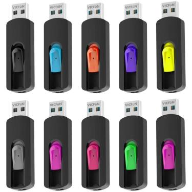 Imagem de Memory Stick retrátil USB Flash Drive Slide de 32 GB - pacote multicolorido