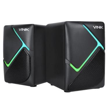 Imagem de Caixa De Som Gamer Vinik Constelation 6w 2.0 Led Rainbow - Vspkg6wctl