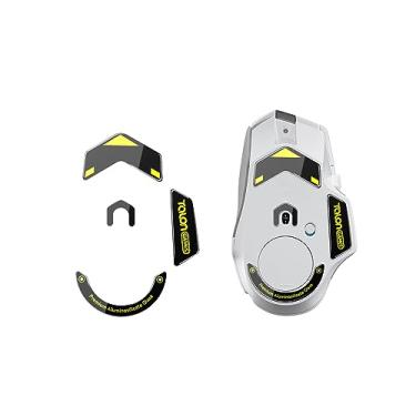 Imagem de TALONGAMES Pés de mouse de vidro ultra fortes com bordas curvas compatíveis com Logitech G502 X com fio/G502 X sem fio para substituição de pés de mouse para jogos, sola supersuave, rápida e durável