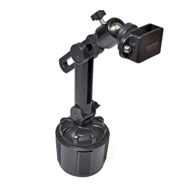 Imagem de TWAYRDIO Suporte de copo de altura ajustável para rádio bidirecional Baofeng Retevis Motorola Talkabout Yaesu Handhelds Walkie Talkie