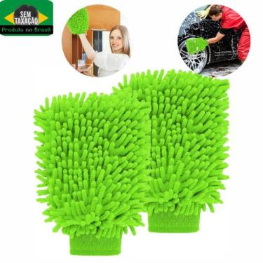 Imagem de Luva Microfibra  Automotiva Para Lavagem Carro Moto Bike - REIS VARIED