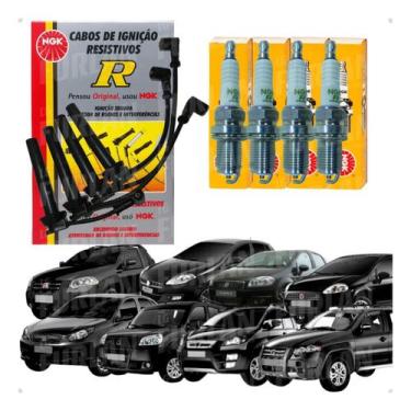 Imagem de Kit Cabos Velas Palio Idea Doblo Linea Etorq 03-2013 12-2014 - NGK
