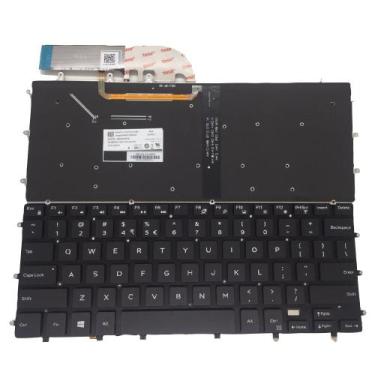 Imagem de Teclado p/  notebook dell inspiron 15-7558 7568 us iluminado - FTI
