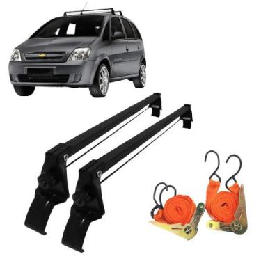 Imagem de Rack De Teto Travessa Meriva 2002 A 2012 + 2 Cintas Catraca - Vhip