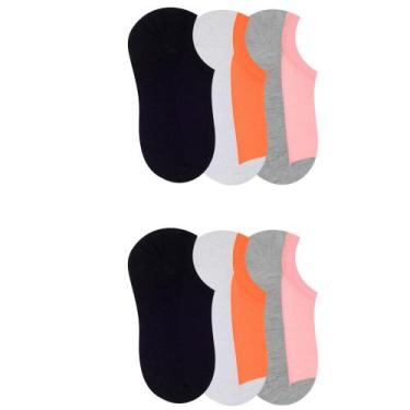 Imagem de Kit 6 Pares De Meias Esportiva Selene Invisivel Básica Academia Sport 