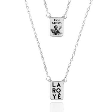 Imagem de Colar Escapulário Exú Mirim Aço Inoxidável - Escapulários Personalizad