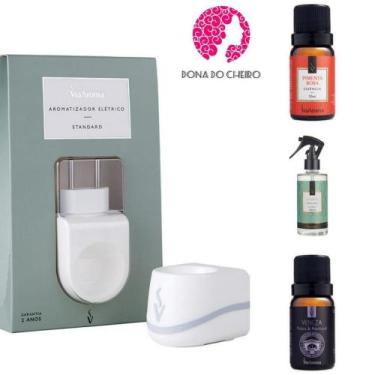 Imagem de Kit difusor elétrico  com essências e aromatizador spray - Via aroma