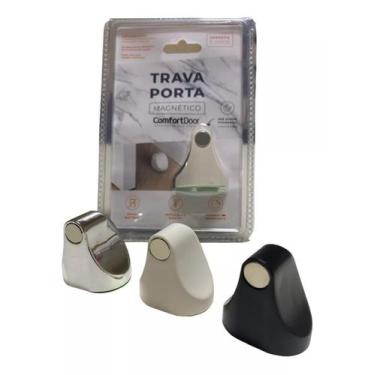 Imagem de Fixador Prendedor Trava Portas Magnético Comfort Door Prata