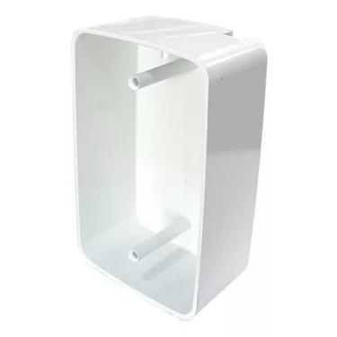 Imagem de Caixa sobrepor  4x2 branca ventilador rasa rima