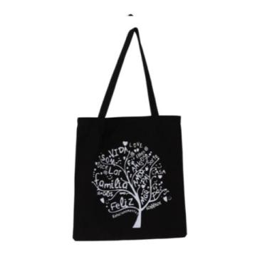 Imagem de Bolsa Ecobag 100% algodão Black Estampa RAÍZES - CARIOCA MAIS