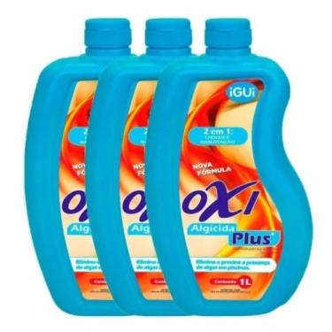 Imagem de Kit 3 Oxi Algicida Plus Igui Original Sua Piscina Sem Algas