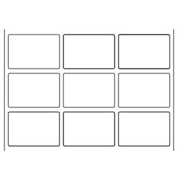 Imagem de Etiqueta Adesiva 33 x 40 Mm 3 Carreiras Com 35 Metros 2400 Etiquetas F
