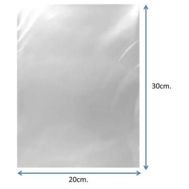 Imagem de Saco plástico transparente para embalagem tamanhos diversos PE Virgem 