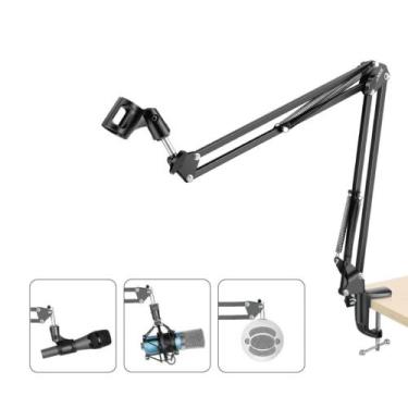 Imagem de Suporte de Microfone Ajustável Para Estúdio de Gravações Articulado - 