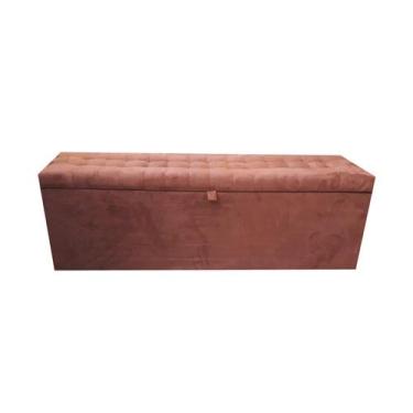 Imagem de Calçadeira Baú Laís 160 Para Cama de Casal Queen  - Negromonte Store, 