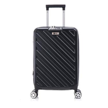 Imagem de Mala De Viagem Compacta Rodas 360º Cadeado Preto Nautika