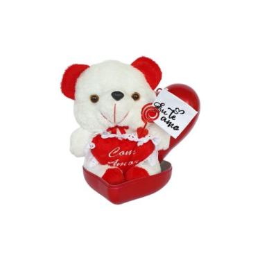Imagem de KIT porta joias com urso de pelúcia namorados, amor, presente. - Veryt