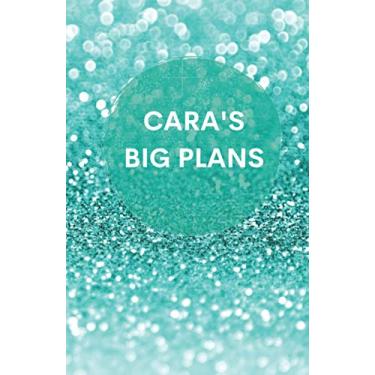 Imagem de Cara's Big Plans | Notebook | Green glitter effect cover: A5 Notebook & Jotter | Personalised Girl/Women's Gift | Birthday/Party Bag Filler | 100 lined pages