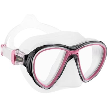 Imagem de Máscara de Mergulho Cressi Quantum - Transparente/rosa