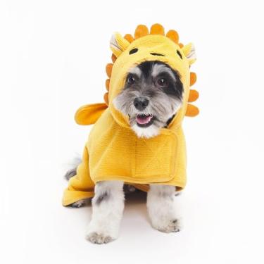 Imagem de Barkbox Roupão de banho para cães de secagem rápida com fecho de gancho e laço envolvente, roupas fofas para cães, fácil de limpar, lavável na máquina, casacos para cães e secar em temperatura baixa