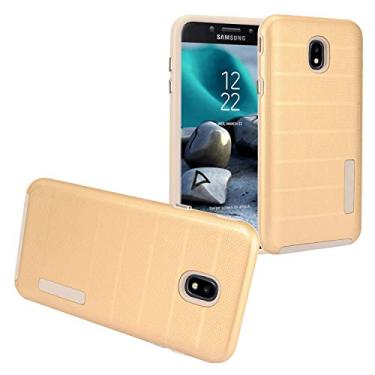 Imagem de Z-GEN - Compatível com Samsung Galaxy J7 2018, J7 Refine, J7 Star, J7 Crown, J7 Aura, J7 Top, J7 V J7V - Capa de telefone híbrida fina - SZ4 Gold