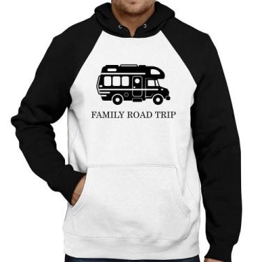 Imagem de Moletom Family Road Trip Motorhome - Foca na Moda, Branco, Preto, P