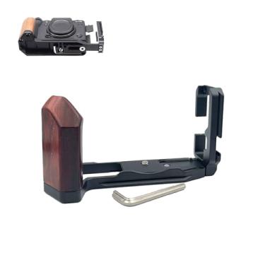 Imagem de SZZCNOX XT5 Suporte de placa L de ébano para câmera Fuji Fujifilm X-T5 Micro SLR, placa de liberação rápida Arca, aderência de metal em forma de L com orifício de tripé de 1/10.2 cm-20 e acessórios de