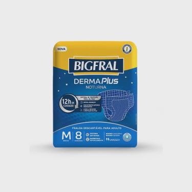 Imagem de Fralda geriátrica bigfral noturna (tam. M - pct c/ 08 unds. ) - bigfral