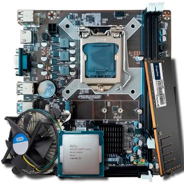 Imagem de Kit Upgrade Placa Mãe 1150 H81, Processador Core i5-4570, Cooler, Memória ram 8GB DDR4