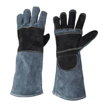 Imagem de Generic Luvas de soldagem Mitts, uso ao ar livre, resistência ao calor, premium, manga longa, luvas de trabalho