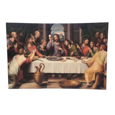 Imagem de Quadro Santa Ceia 40x60 Alta Resolução (Modelo 01) Pinturas Clássicas