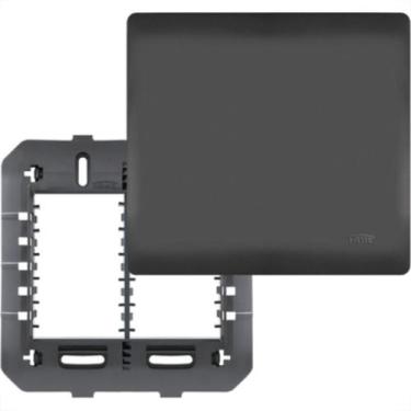 Imagem de Espelho Placa Fame Habitat Black 4077 4X4 Cega