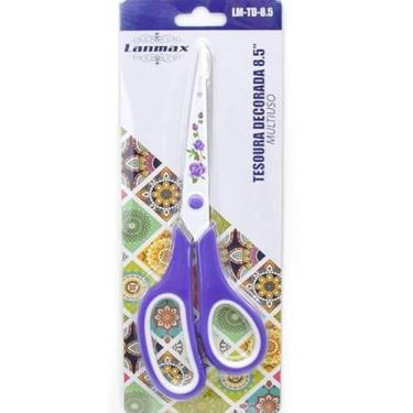 Imagem de Tesoura Decorada Multiuso Lanmax 8,5"