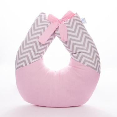 Imagem de Almofada de Amamentar Light Chevron Rosa - Pandora Baby Enxovais
