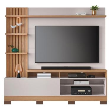 Imagem de Home Frisado Tvs 65 E 8 Pés Lece Freijó Off White