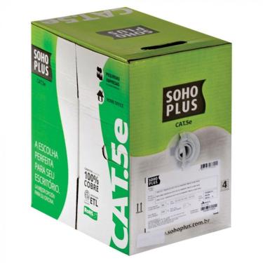 Imagem de Cabo Lan U-utp Cat.5e 24awg Cmx 305m Branco 23200101