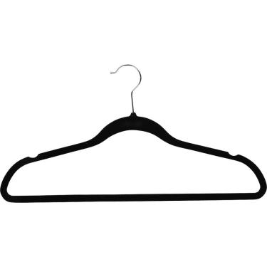 Imagem de Conjunto 6 Cabides Aveludado Preto