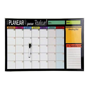 Imagem de Quadro Lousa Planejador Temático Mensal 29x40cm Metal