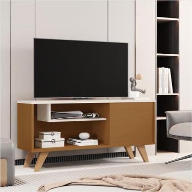 Imagem de Rack Aparador Sala Moderno TV Ate 43 Polegadas Hector Cor - Nature / O