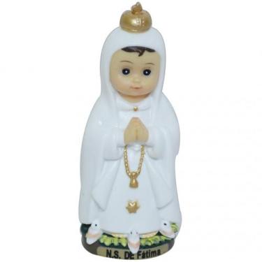 Imagem de Nossa Senhora De Fátima Infantil 8Cm - Enfeite Plástico - Tascoinport