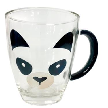 Imagem de Caneca de Vidro Transparente com Desenho de Panda – 365ml – Caneca Divertida, Criativa e Fofa para Café, Chá e Presentes