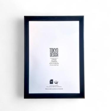 Imagem de Moldura A4 Porta Certificado Diploma Acetato Madeira 21x29,7 - Mkt Mul