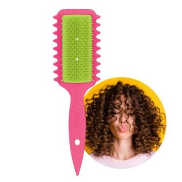 Imagem de Escova de Cabelo Fitagem Definidora de Cachos Ricca Flex Fita Curl Ros