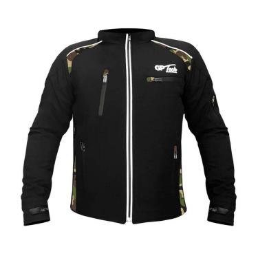 Imagem de Jaqueta Gp Tech Soft Casual C/ Proteções Camuflado/Preto