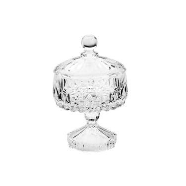 Imagem de Potiche com Pé Wolff Louise Cristal 11x18cm Design Sofisticado