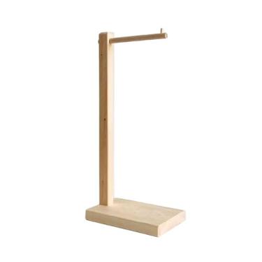 Imagem de Dynwave Suporte de bolsa com base estável para exposição de bolsas para loja de balcão de boutique, Marrom Claro