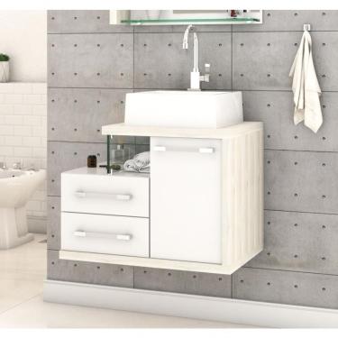 Imagem de Gabinete Armario P-banheiro (balcao C-cuba Q355) Legno 650 Branco Chess C-snow