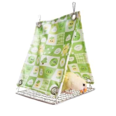 Imagem de Ninho de pássaro suspenso respirável com fundo de metal resistente para facilitar a limpeza, ninho de pássaro impermeável, balanço de rede suspensa de papagaio, barraca de dormir para papagaio