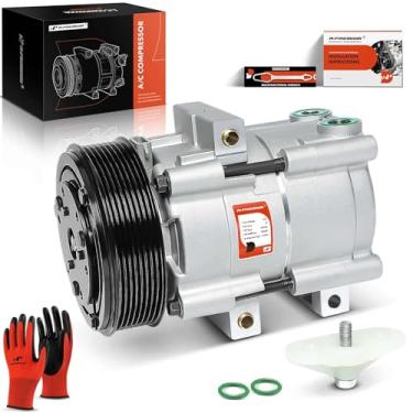 Imagem de A-Premium Compressor De Ar Condicionado Com Polia 8 Ranhuras Compatível Veículos Ford E Lincoln - 4,6 L, 5,4 6,0 6,8 L Excursion 2003-2005, F-150 1997-2001, F-250 350 450 550 (Super Duty) 1999-2007